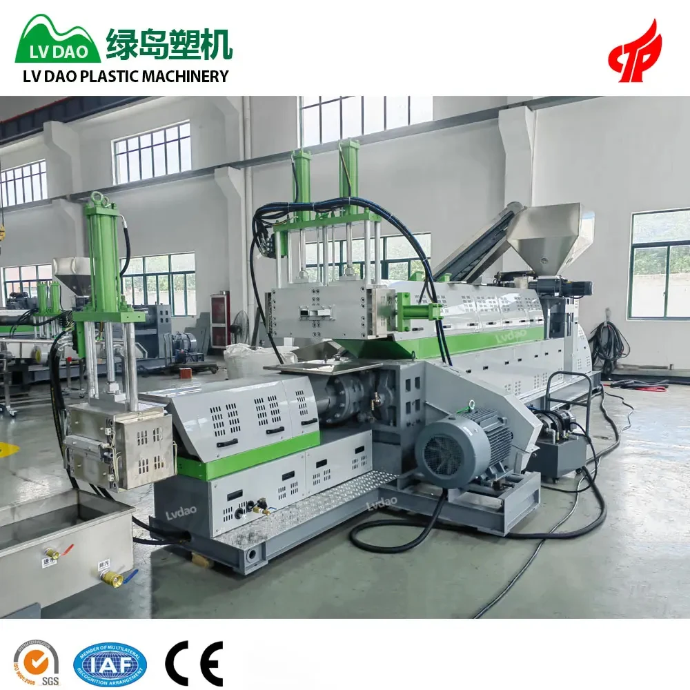 Lvdao Single-Screw Plastic Granulator Machine Extruder Recycling Pellets Making for PP LDPE EPS PC PA PPR PET PVC ABS