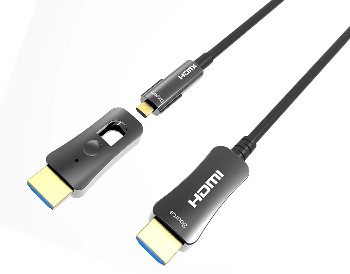 Высококачественный HDMI AOC кабель 18 Гбит/с 4K 60 Гц HDCP 2,2 AD коннектор волоконно-оптический hdmi кабель