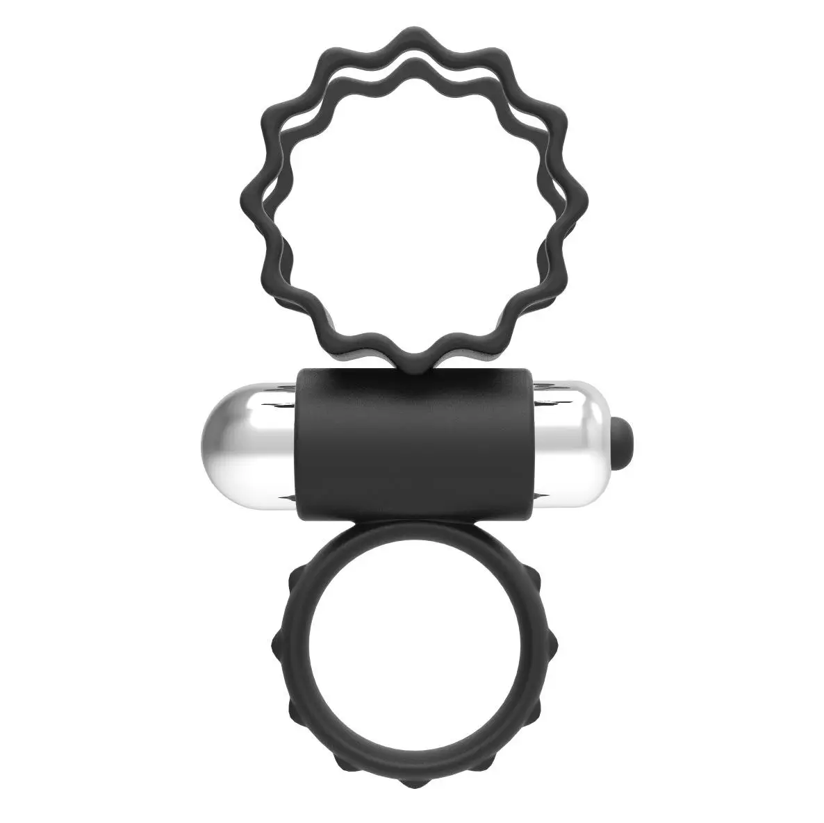 Penis Cock Ring Vibrating Silicone Rubber Male Products Strong Vibration Delay Ejaculation Cock Ring Adult Sex Toy For Men