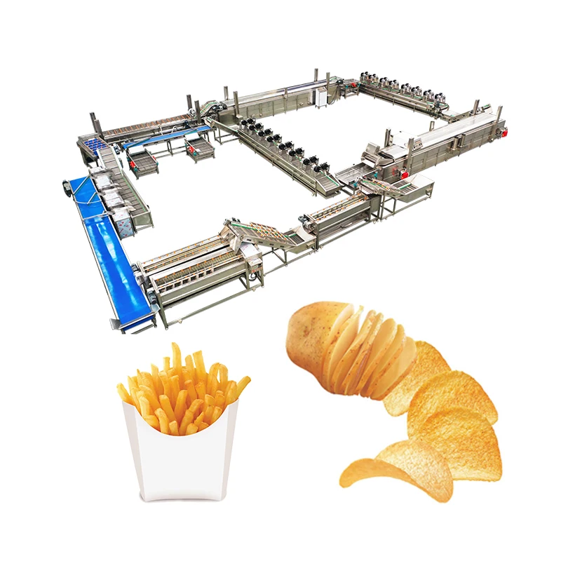 Professional Factory Frozen Production Chips Pringles Frying Potato Line