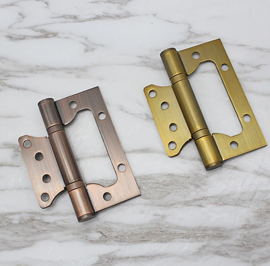 Vintage Style 4 Inch Red Antique Copper Butterfly Door Hinge Stainless Steel Ball bearing Hinge for Wood Door