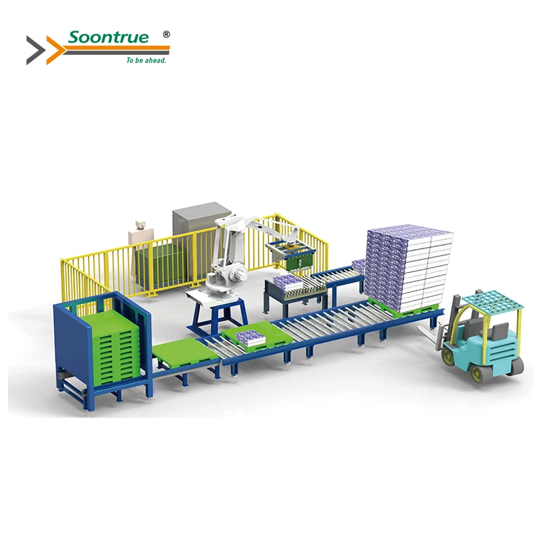 Soontrue High Productivity full automatic Servo drive Auto robot palletizer Machine System