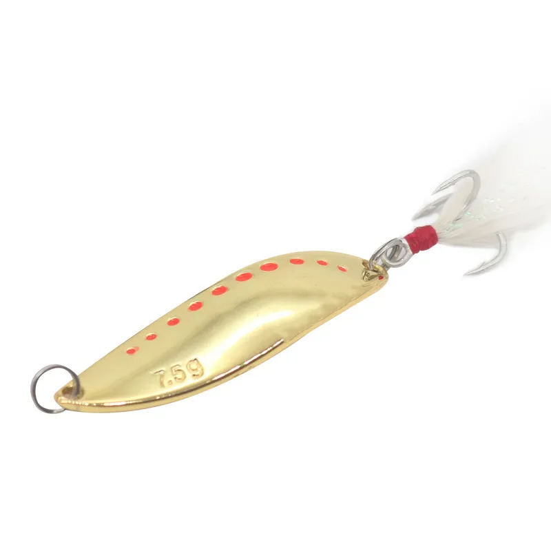 
2021 hot sale Zinc alloy Wholesale Double Metal Spoon Fishing Lure For China Quality Supplier 