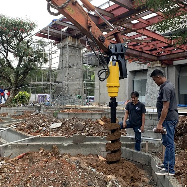 Шнековое сверло длиной 1,5 м для экскаватора 4-6 тонн