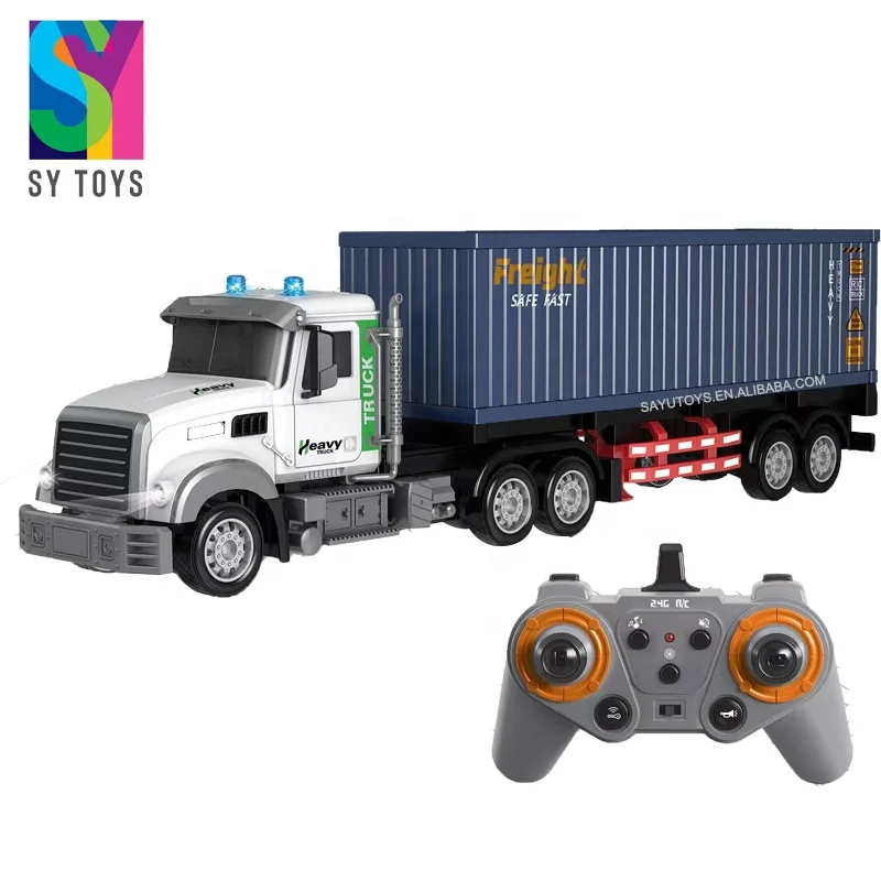 SY 1:12 2.4G RC voice control big container truck trailer car control remote toy