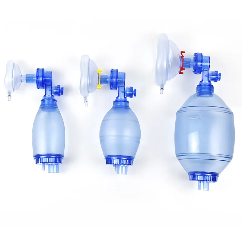 ПВХ ручной искусственный реаниматор дыхания для взрослых, набор подушек безопасности, помощь, медицинская помощь, мешок ambu