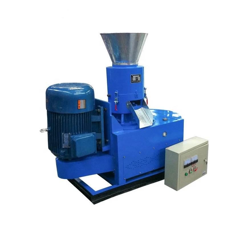 Alfalfa Wheat Boiler Hopper Feed Stove Corn Compost Hay Harvester Vertical Processing Sawdust Pellet Pressing Machine