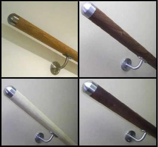 Stainless steel  wall bracket for 38.1mm/42.4mm round tube with cover fitting