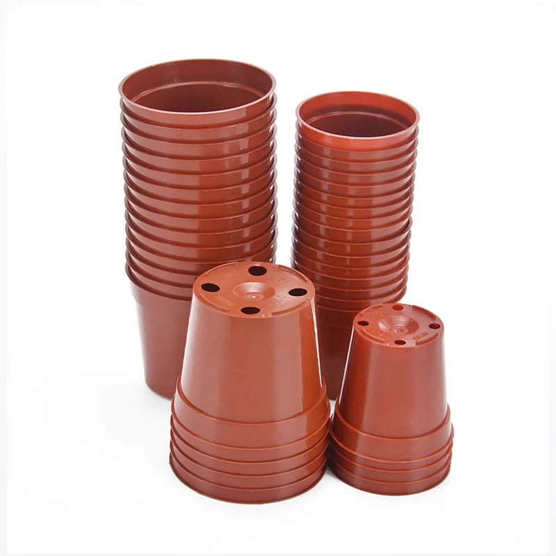 Bluk Plastic Grow Box black plant seeding pots Nursery Transplant Flower Pots