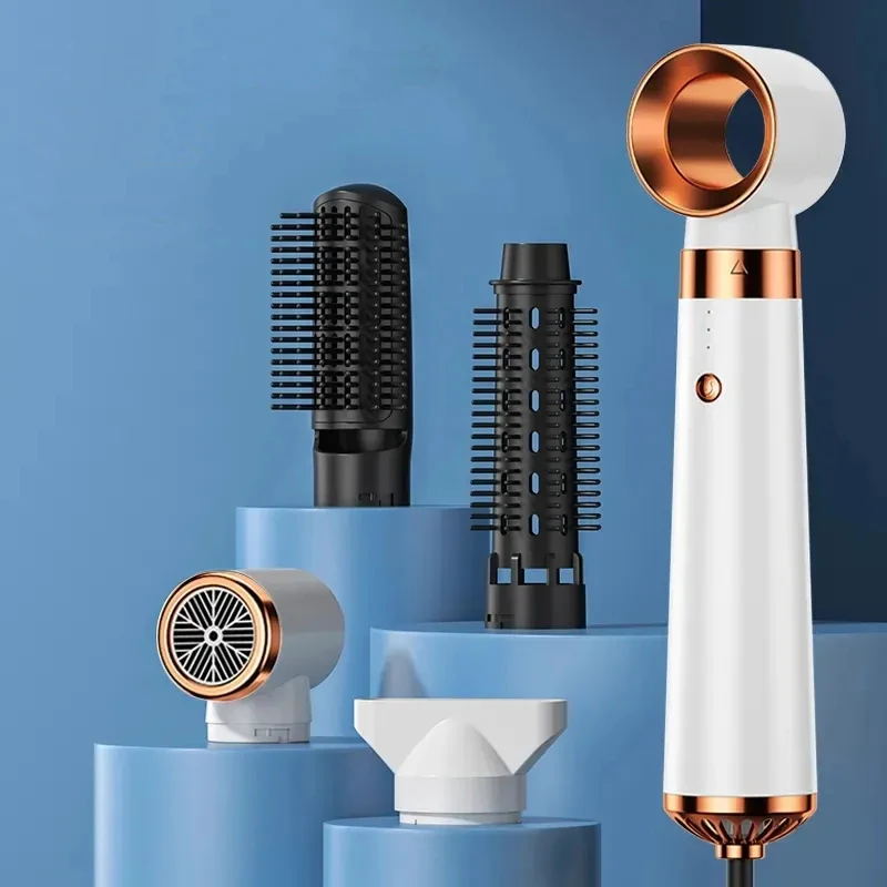 New Arrival Electric Straightener Curler Hot Air Brush Blow Dryer 5 in 1 Hair Styler Hair Dryer Brush Styling Toot Set