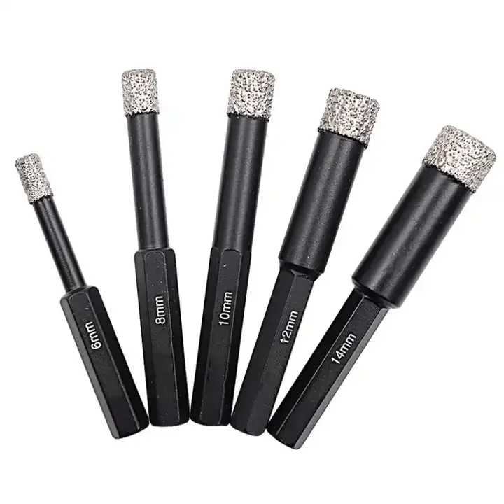 tile drilling bits Dry Diamond Drill Bits Set For PORCELAIN GRANITE GLASS CERAMICS