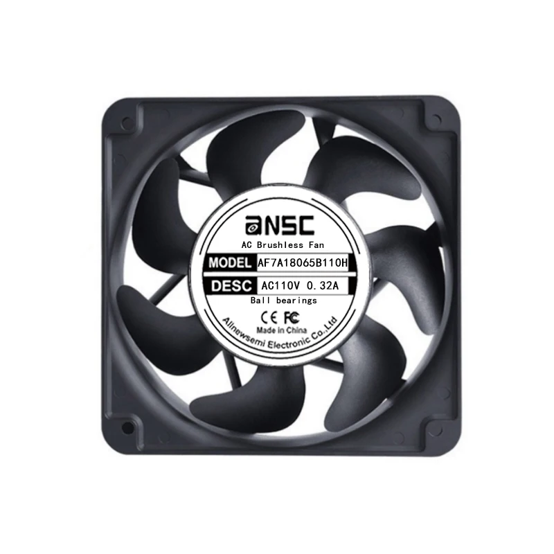 Hot selling MACS modular power supply AF7A18065B110H cooling fan energy storage doubly fed inverter 180*180*65mm AC fan