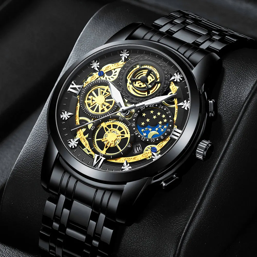 MY Double Tourbillon Auto Mechanical Watches Wristwatch Custom Stainless Steel Luxury Classic China Men Glass Leather SHANGHAI