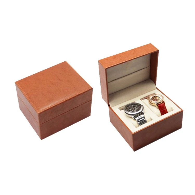 Slots Leather Watch Storage Box Organizer New Mechanical Mens Watch Display Holder Cases Black Jewelry Gift Boxes Case