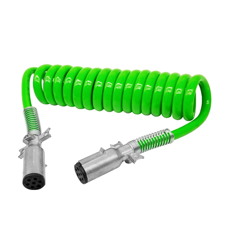 Trailer extension cable Flexible Heavy Duty Cable Assembly -15Ft 7-Way ABS Cord