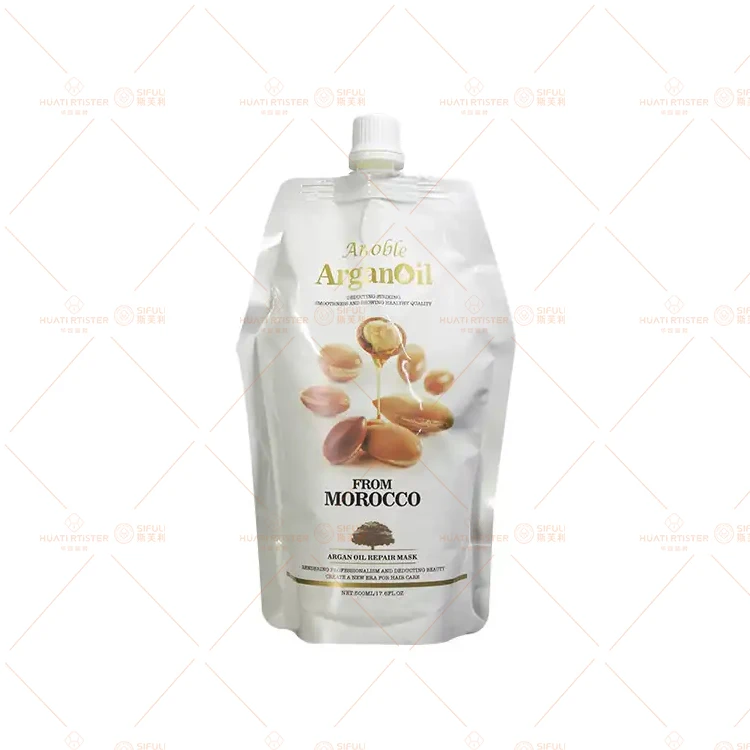 Huati Sifuli ANOBLE 800ml MOROCCO argan oil Private Label Hair Repairing Moisturizing shampoo and conditioner