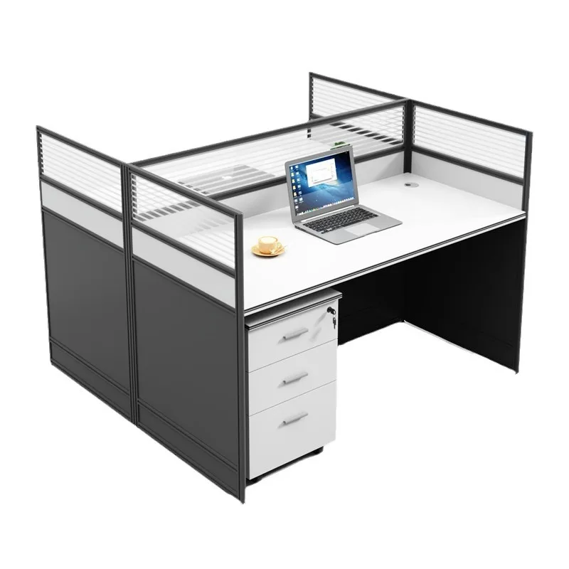 Open Workstation Desk with Table Partition Cubicles Innovative High Quality 2 Person Office Desk Furniture