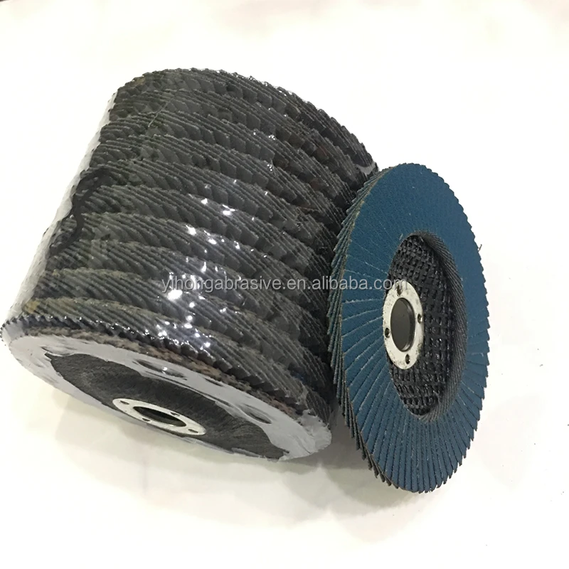 Hot Sales 100*16mm Zirconia Alumina Flap Disc Abrasives 4inch Grinding Wheel Sanding Disc for Grinding Metal and Stainless Steel