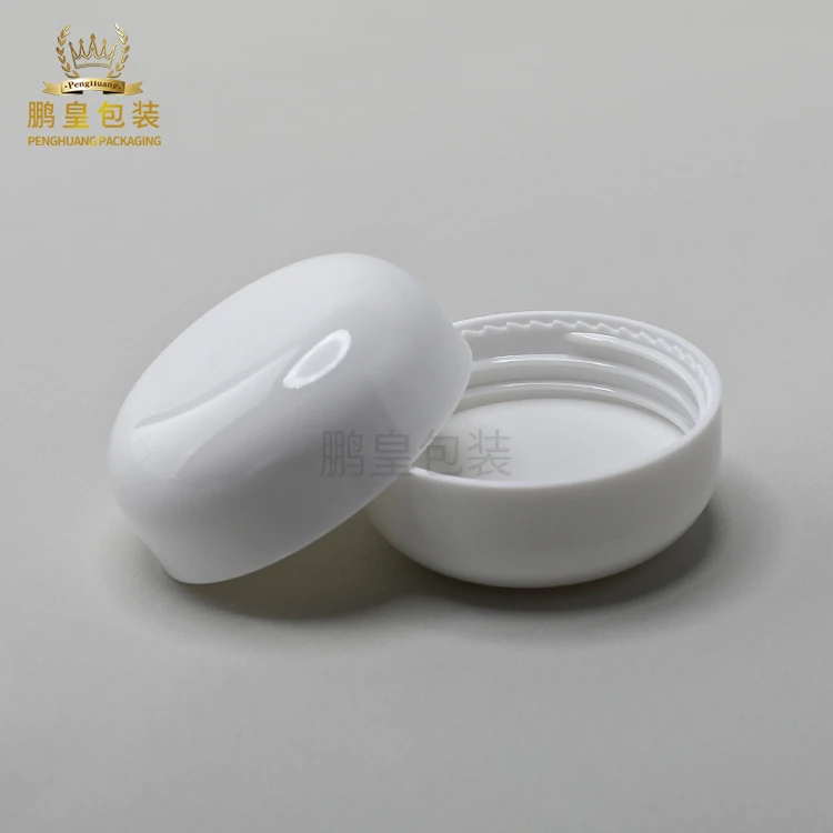 OEM mushroom shape accessories for cosmetic jar plastic PET PP jar lid customised plastic cap custom cream jar with black lid