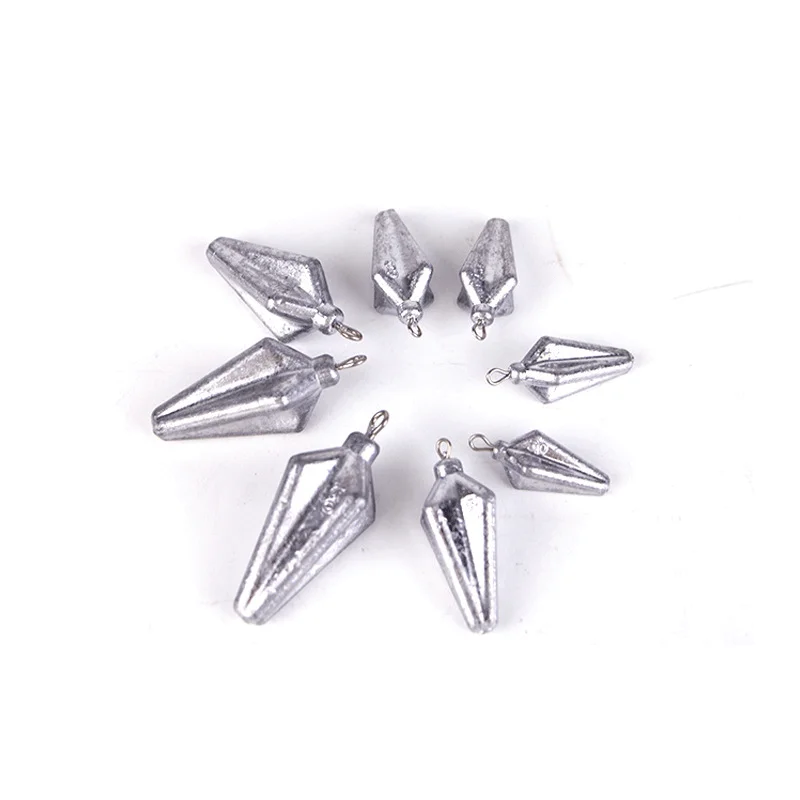 Manufacturer fishing lead pendant, metal sea fishing four-corner carambola lead pendant, fishing accessories tools