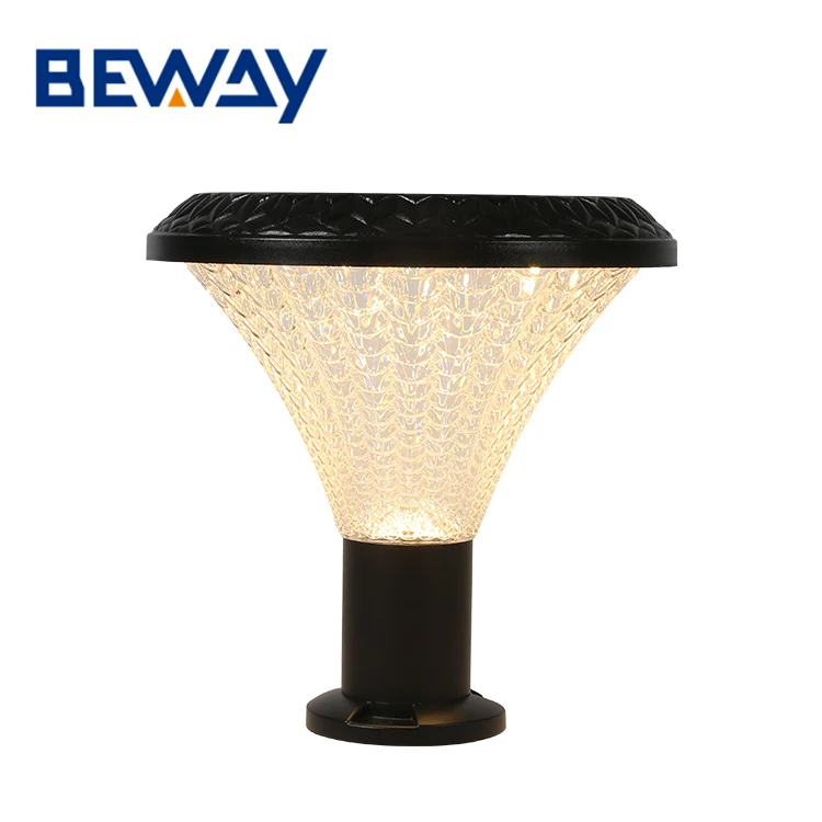 Classical Style Outdoor Garden Lamp IP65 Waterproof Aluminum 30w Led Solar Pillar Light
