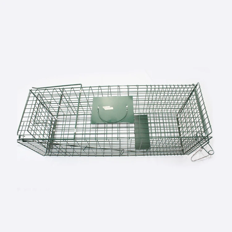 Iron Foldable Monolayer Indoor Top Handle Metal Pedal One Way Door Animal Trap Cat Cage Trap