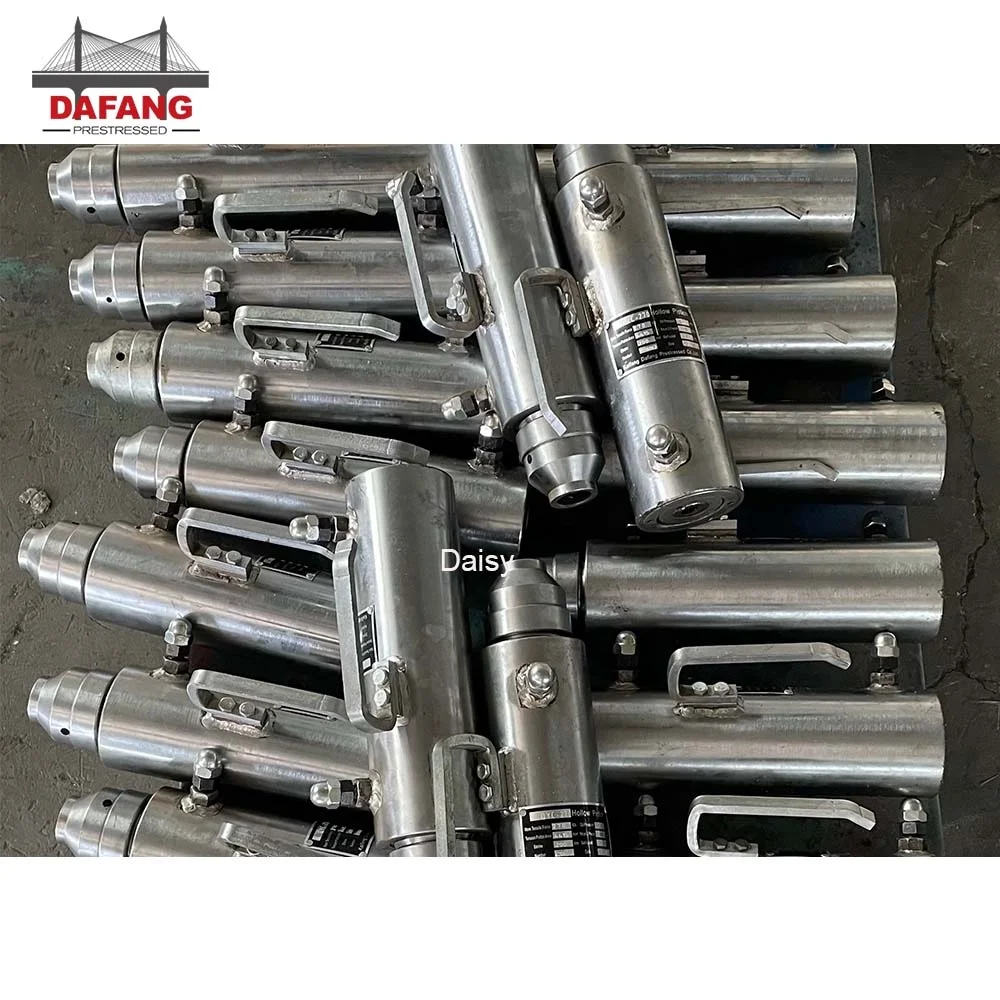 QYC Post Tensioning Equipment 100MM 200MM 300MM 500MM Stroke 14T 25T Electric Hydraulic Jack 20 Tons Mono Stressing Jack