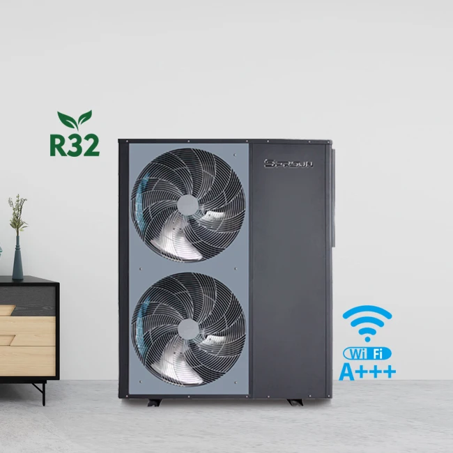 OEM White Stainless Steel High COP DC Inverter air Source Heat Pump 16kw