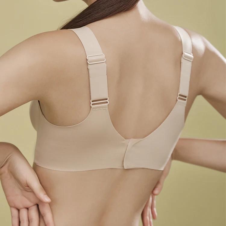 Women Invisible Latex bra Underwear Laser Cut Wireless Sujetador sin costura Ladies Ice Silk Seamless Bralette Sports Bra