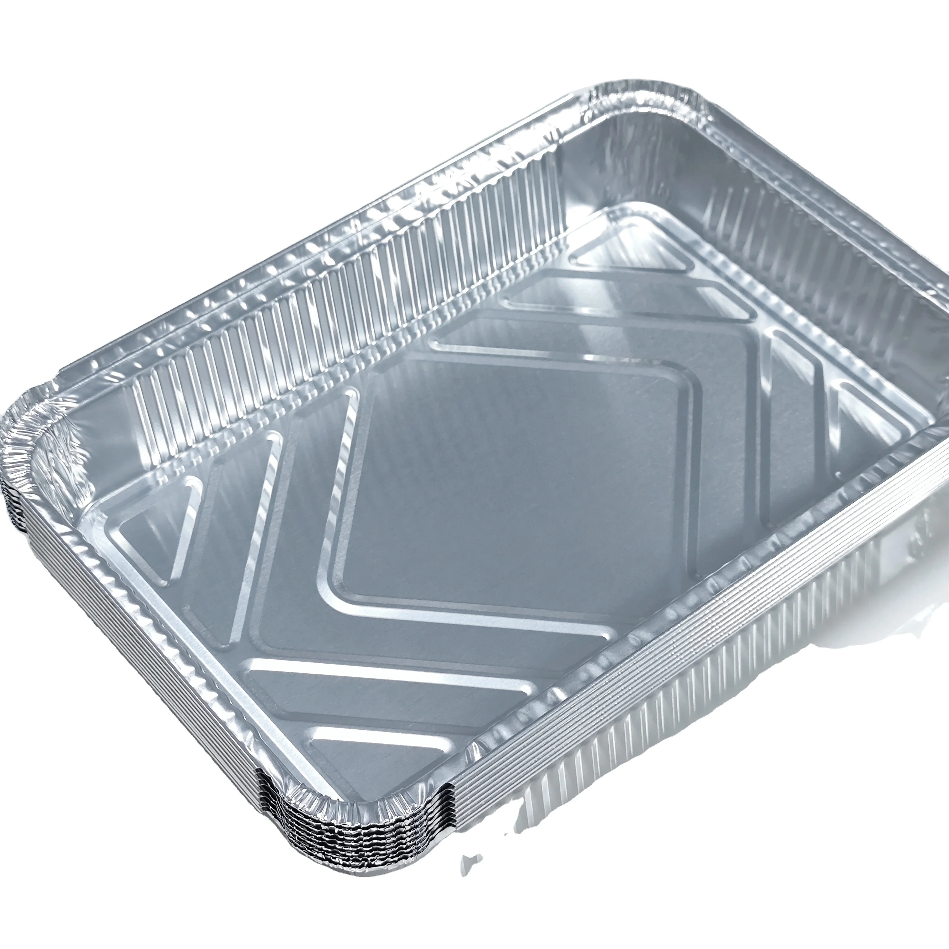 2000ml Rectangle Factory Price Oven Safe 315*215*50mm Manufactured Kitchen Use Disposable Environmental Aluminum Foil Container