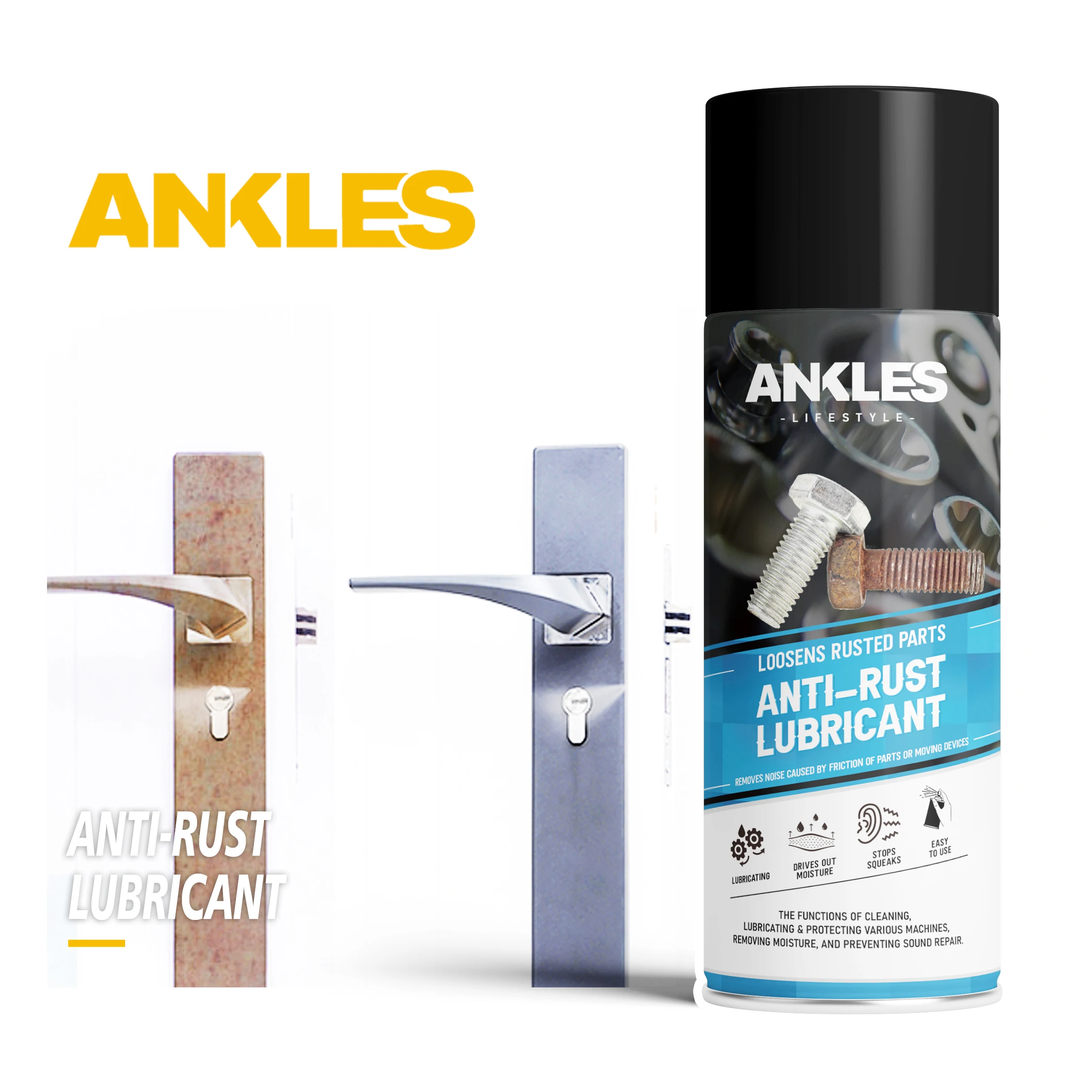ANKLES 450ml multi-purpose lubricant car 3m anti rust spray anti rust lubricant spray