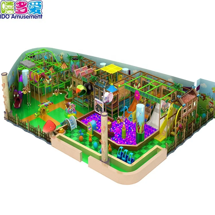 
Factory Directly Attractive Jungle Theme Soft Game Room Children Indoor Playground 