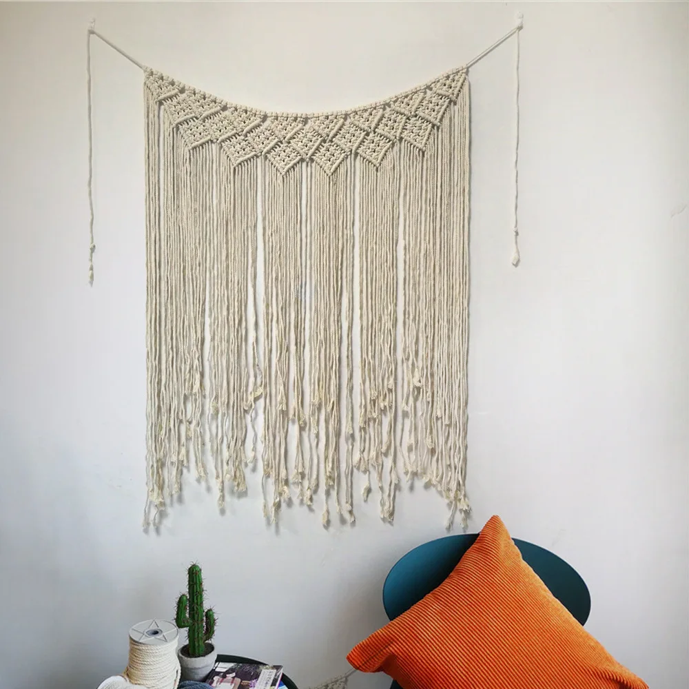 W013A Gorgeous outdoor Wedding backdrop curtain home decor living room macrame wall Hanging