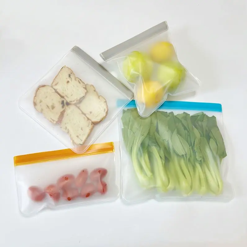 PEVA Refrigerator Cooler Bags Best Price Transparent Reusable Freezer Food Storage Bags For Fruits Vegetables