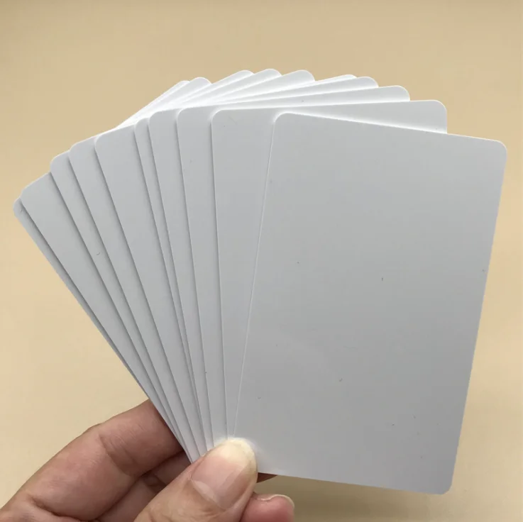 In Stock Wholesale High Quality Printable Wholesale ID Business White Plastic Pvc Blank Card