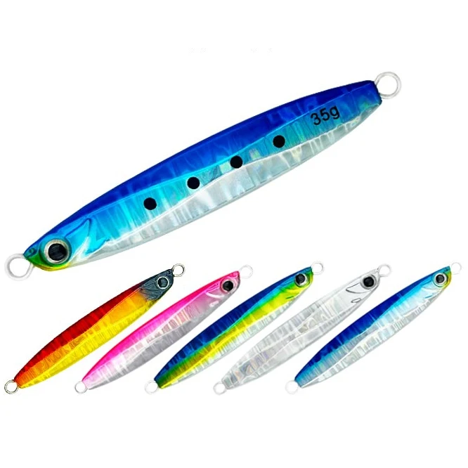 Metal Jig 60g Fast Drop Slow Pitch Jigs Metal Jig Flutter Swimmer in 35g 45g 60g 80g 100g for Sea Fishing