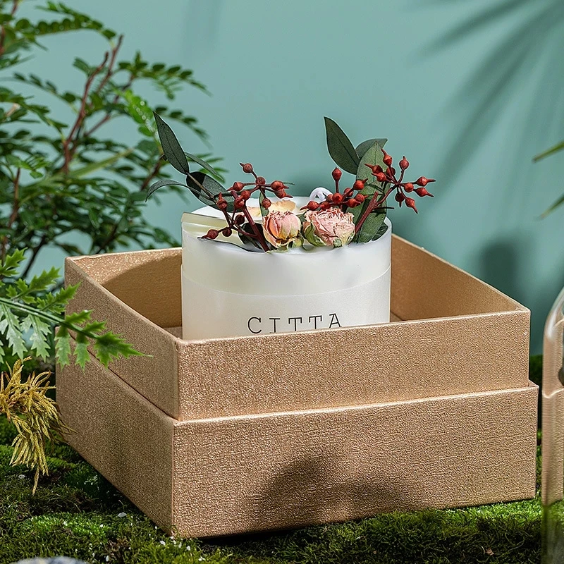 Wholesale bulk order candle transparent gel wax Dried flowers wedding scented candle