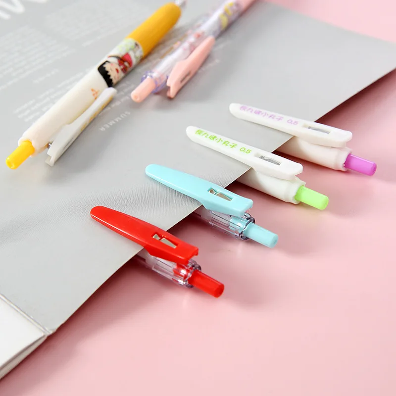 0.5mm Creative Cartoon wholesale cute custom gel pen black retractable Ink gel pen Student Exam Pen Kawaii Stationery