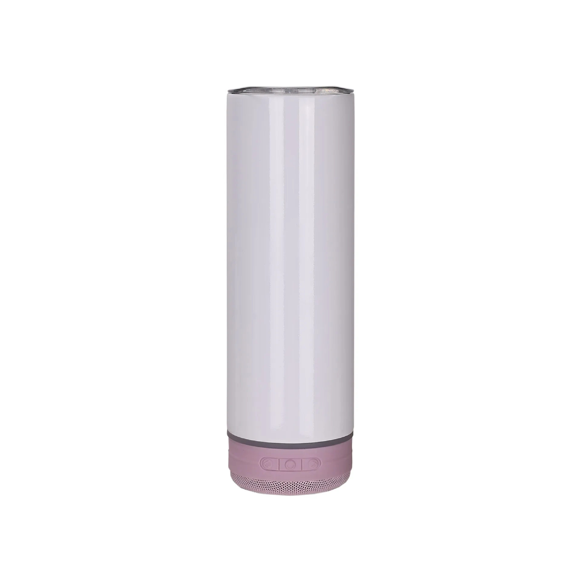 Wholesale Dye Sublimation Blanks Straight Tumbler Smart Speaker 20oz Stainless Steel Blank Mugs Wireless Speaker Music Tumbler