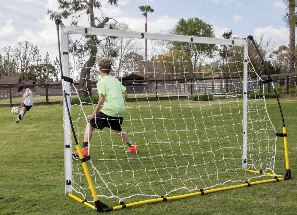 12x6ft quick set-up portable Football Goal folding Soccer Goal For Kids Practice
