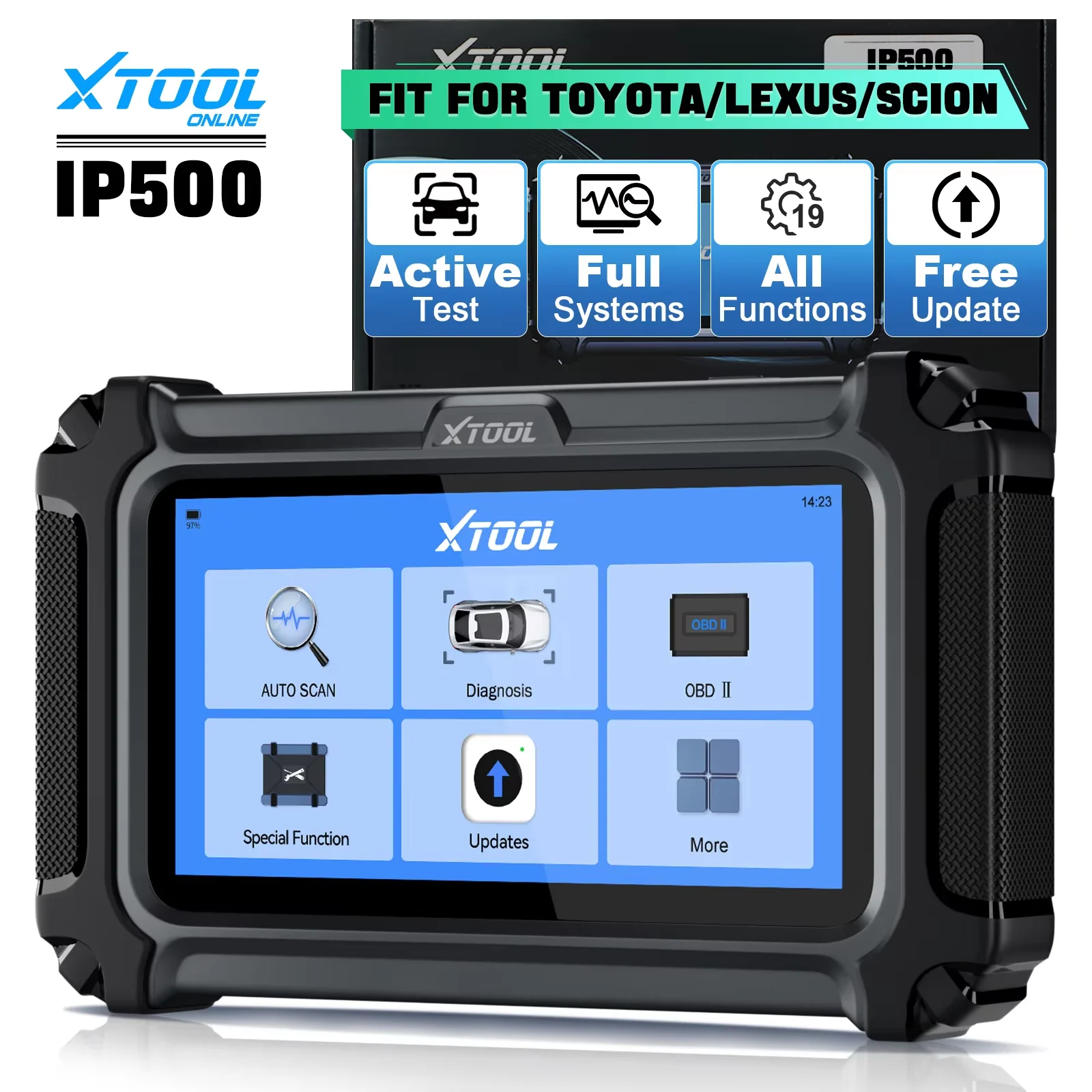 XTOOL IP500-TLS Diagnostic Tools for Toyota/for Lexus/for Scion 19+ Services Built-in CAN FD Bi-Directional OBD2 Car Scanner