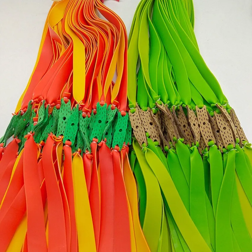 Wholesale customization flat rubber band for leather slingshot