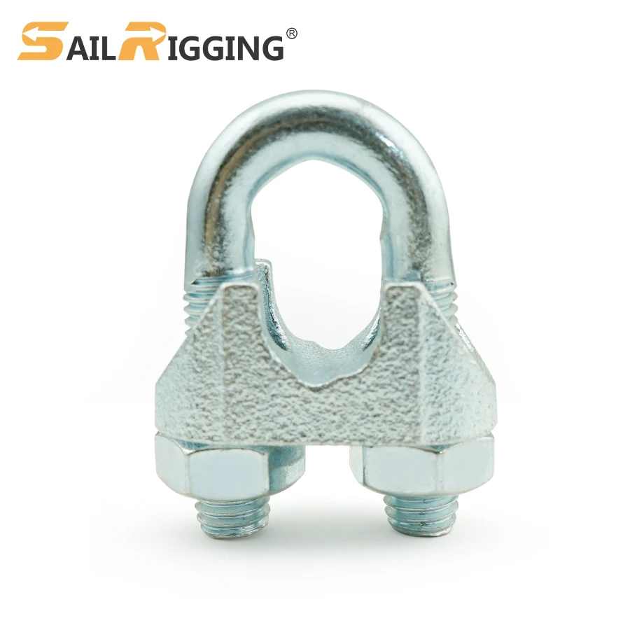Galvanized Wire Rope Clips Din741 Malleable Wire Rope Clip Clamp 13mm For Fixing Wire Rope