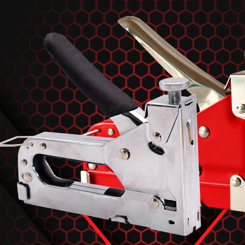 Сверхмощный набор 4 в 1 для мебели, дверей, окон, столярных работ, для дома «сделай сам», ручной гвоздезабивной пистолет, строительный пистолет с 3000 скобами и гвоздями