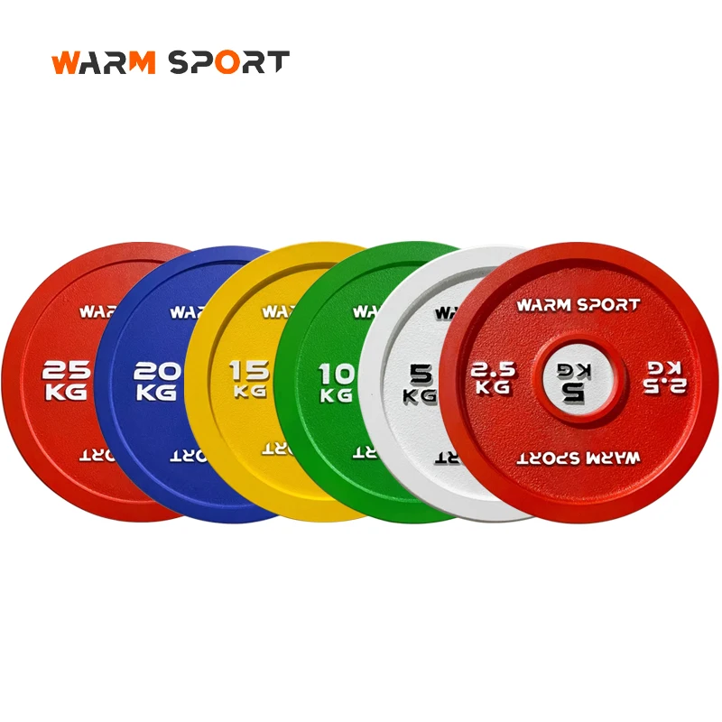 High Quality Custom Logo 0.25-50 KG Free Weight Cast Iron Calibrated Steel Powerlifting Weights Plates
