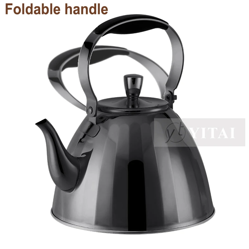 Middle East Tea Kettle Stainless Steel Body with Infuser , Mirror Finished  Water Tea Kettle Gas Induction New Design Tea Kettle