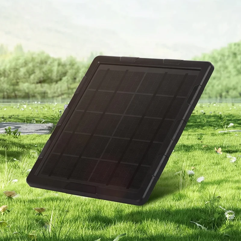 OEM IP68 waterproof high efficiency portable accessories 6v 12v solar panels for animal cameras with rechargeable battery 6000ma