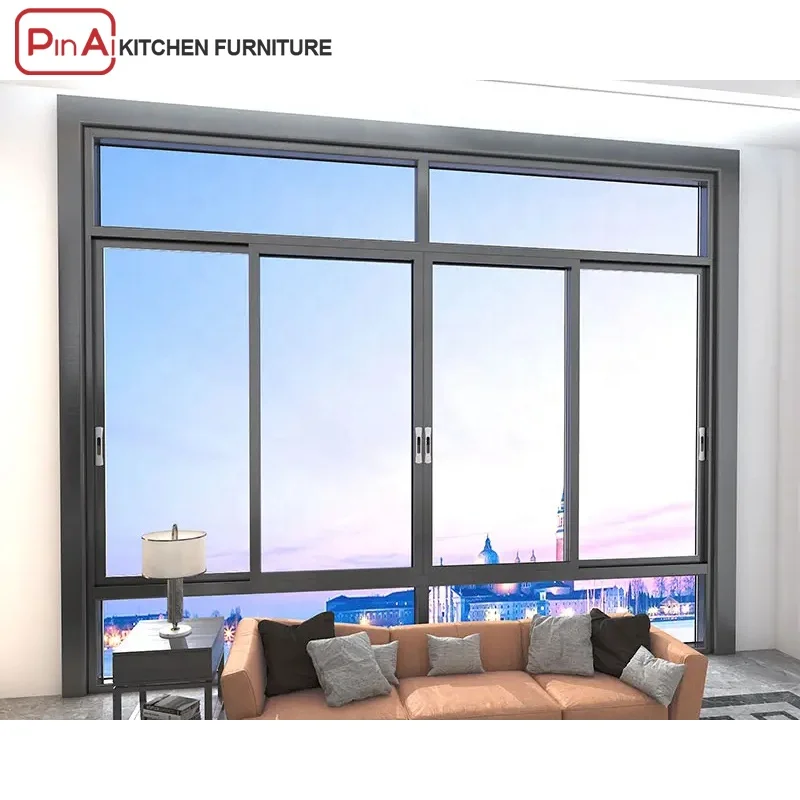 PINAI european house aluminum alloy doors and windows designs double glazed sliding window