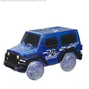 Hot Sale Children Toys Slot Toy Car Glowing Light Electric Rail Car Plastic Track Car Toys