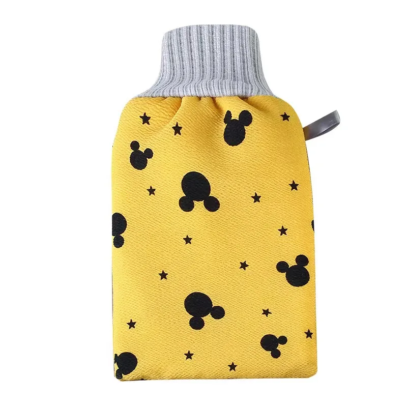 Set Naturalting Bath Shower Scrub Mitts Gloves Loofah Bath Gloves Spa Body Gloves Natural Custom China 50.3GSM Skin Friendly